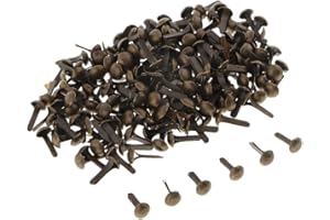 Sharplace 200 pieces mini brads made of pattern clips, sample bag clips, closure clips, bronze, 4.5 mm