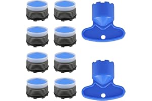 Redodo 8 perlatori M18.5 per rubinetti, 2 chiavi perlatore, perlatore, risparmio d'acqua per rubinetto, regolatore di getto, filtro per rubinetto