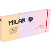 MILAN&reg; 3 Pads 100 Removable Sticky Notes Pastel Colours 38 x 50 mm