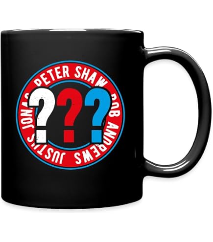 Spreadshirt Die Drei ??? Tasse – Schwarz, 325ml, Mit Justus, Peter, Bob Motiv, Kratzfester Druck