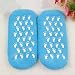 Pinkiou Softening Spa Gel Socks for Cracked Skin Moisturising Foot Care Exfoliating Dry Heel Booties Pedicure (Blue)