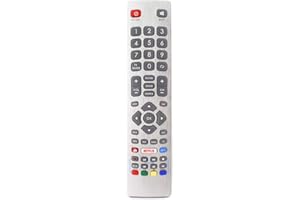 Universal Sharp Aquos TV Remote Control by Q-Click | Instant Setup, Direct Netflix & YouTube Access | Effortless Compatibility with Sharp Models | Ideal Replacement for Sharp TV Remotes