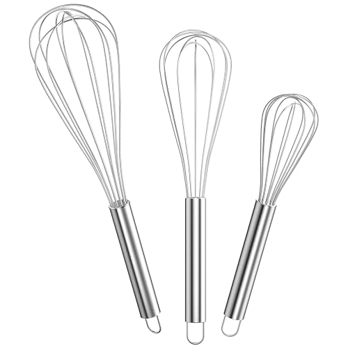 Newaner Schneebesen-Set 3er, Edelstahl