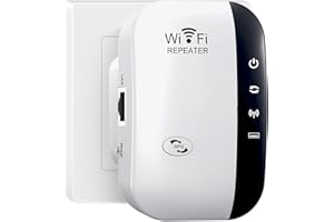 GUBBETT Répéteur WiFi Puissant 300Mbps Amplificateur WiFi 2.4GHz WiFi Range Booster avec Port Ethernet | WiFi Extender Booster avec 4 Modes | Compatible avec Toutes Les Box Interne