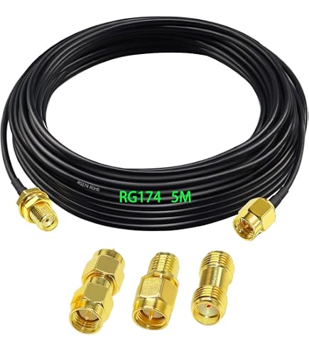 N Mannelijk Naar N Vrouwelijk Coaxkabel – 5 Meter HF400 Flexibel, 50 Ohm, Volledig Koper, Voor 4G/5G/WiFi-antennes, Routers En Repeaters, UV-bestendig 6 miniatura