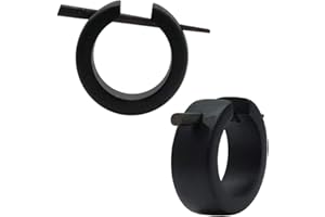 SoulCats® 1 paio di creole di legno con bastone in nero per le donne