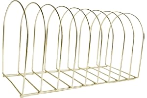 Dualoai Espositore per Cappelli di Lana, Porta Cuffie Da Nuoto, Porta Cappelli Da Tavolo Decorativo, Porta Cappelli Lavorato a Maglia per La Decorazione Del G, 10 Griglia Oro