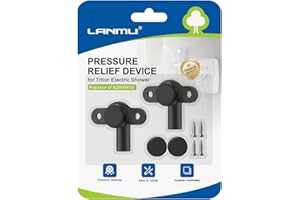 LANMU EU LANMU 2-Pack Pressure Relief Device for Triton,Pressure Relief Device PRD with Disc Seals Cover Valve Shower Spares Parts for Triton Electric Showers(Replace of 82800450)