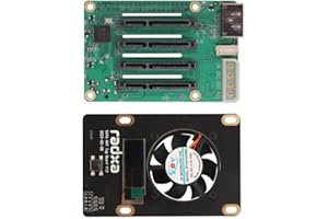 APBVIHL Raspberry Pi 5 Penta SATA HAT avec carte supérieure - Jusqu'à 5 disques SATA HAT