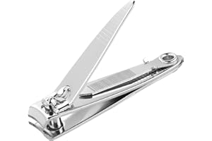 ‎TITANIA TITANIA Nagelknipser mit Feile • Hochwertiger Nagelzwicker für Finger- & Fußnägel • Ideal für dicke Nägel • Nail Clipper aus Carbon Steel • Für Damen & Herren • Nagelknipser verchromt