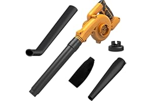 SQUAELTIRS Leaf Blower Cordless for Dewalt 18V/20V Battery,2-in-1 Portable Handheld blowers,21000 RPM, Lightweight design,for Dust Leaf Snow Corner (No Battery)