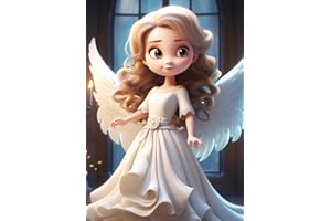 DIUJHUUY 5D Diamond Painting Kits, Digital Painting Kits - DIY holy Cherub Theme Full Rhinestone Art Picture,Craft Supplies for Kids and Adults, Perfect Home Wall Decor Gift - 30x40cm