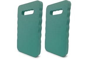 TIJAR® Garden Kneeler, Pack of 2 Kneeling Pads, Thick Waterproof Comfortable Kneeling Mat, High Density Thick Foam With Carrying Hole, Knee Pad Gardening Tool Cushion (Green Pack of 2)