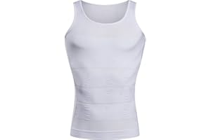 BaronHong Gynecomastia Compression Shirt Vest per Nascondere Uomo Boobs Moob Slimming Mens Shapewear Flatten Tutto l'addome