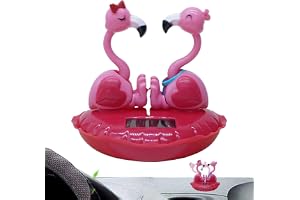 Solar Dancing Flamingo – tecknad stil bordsskiva prydnad