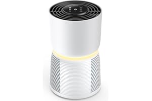 Homvana Air Purifier for Home Bedroom, H13 True HEPA 6-Stage Filtration, Light Adaptive Auto Mode Air cleaner, 22dB Sleep Mode, for Pets, Allergies, Smoke, Dust, Mold, Pollen, Ozone Free