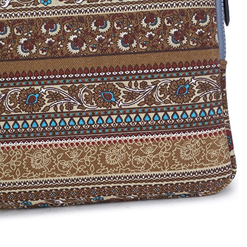Coodio® ShockProof 30,5-31,8 cm (12-12.5 Zoll) Laptophülle Notebooktasche Schutzhülle Hülle Sleeve Tasche für Apple Das neue MacBook 12 – Bohème Blume - 5