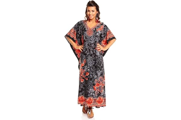 Looking Glam Neuf Femmes Surdimensionné Maxi Kimono Tunique Caftan Robe Caftan