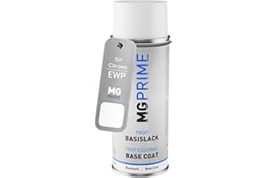 MG PRIME Peinture voiture Bombe aérosol pour Citroen EWP Blanc Banquise/Polar White de base de 400ml