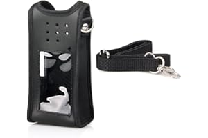 RETEVIS Ailunce HD1 Walkie Talkie Estuches Funda Protectora de Cuero Especializado Compatible con Ailunce HD1 Doble Banda DMR Radio Walkie Talkie Digital (Negro, 1 Pack)