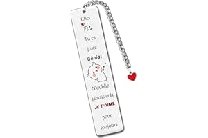 HZBLAZ Fils Signets L'Obtention Diplôme Cadeaux Source D'Inspiration Aller à L'Université Encourager Souvenir Hommes D'Anniversaire Noël Ados Distance Accompagner Retour à L'école Apprécier De Papa Maman