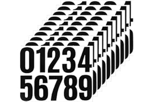 VIDSMOW 10 Unidades Números Adhesivos de 10 cm para Buzón, Números de Casa, Calcomanías para Señales, Puertas, Coches y Botes de Basura, Visibilidad Diurna y Nocturna