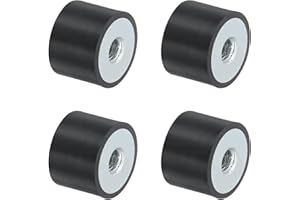 QUARKZMAN 4 Pezzi 20 x 15mm M6 Ammortizzatori in Gomma Supporti Filettatura Femmina, Supporti Isolanti Antivibrazione Sostituisce Cuscinetti Antivibranti Blocco Base Piatto Silenzioso