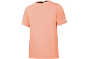 HOLURE Herren Rash Guard UPF 50+ Sonnenschutz Kurz-/Langarm-T-Shirts Leichtes, schnell trocknendes UV-Schwimm-Shirt