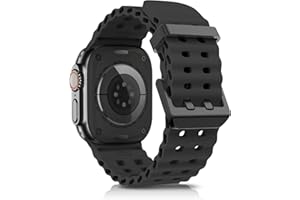 chinbersky Ocean Bracelet Compatible avec Apple Watch Ultra 2/ Ultra Bracelet 49mm 46mm 45mm 44mm 42mm,Respirant Sport Silicone Bracelet de remplacement pour iWatch SE Series10 9 8 7 6 5 4 3 2 1