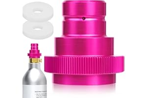 EAEVKPI Adattatore Rapido CO2, Adattatore Rapido per CO2 Soda, Compatibile con Duo/Art/Terra,Adattatore per Acqua Gassata, Adattatore Sodastream 425g Cilindro 60L Filettatura Trapezoidale TR21-4(Rose)