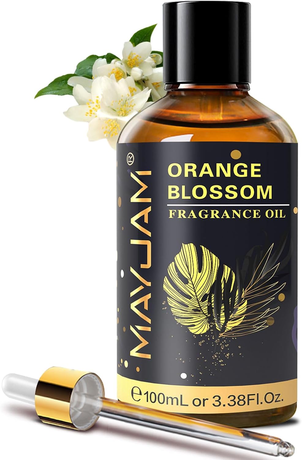 MAYJAM Aceite de Azahar 100ml, Aceite De Fragancia De Azahar para Difusor de Aceites Esenciales, Aromaterapia, El Aroma de la Ma ana