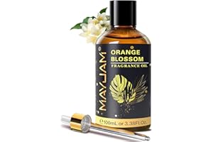 MAYJAM Aceite de Azahar 100ml, Aceite De Fragancia De Azahar para Difusor de Aceites Esenciales, Aromaterapia, El Aroma de la Mañana