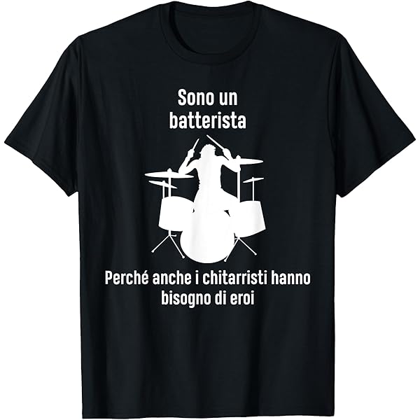 Maglietta Gatto Batterista - Design Divertente E Colorato, Unisex, Cotone - Foto 10