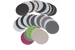FTXANTY Dischi Abrasivi 125 mm 50 PCS Carta Abrasiva Eccentrica 60 120 240 400 600 800 1000 1500 2000 3000 Carta Vetrata per Levigatrice Orbitale per Metallo Legno Vernice Auto