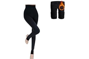 Petalum Damen Mädchen Leggings Herbst Winter weiche Slim Leggings Hose Dicke Winter warme Fleece-Futter Stretch Hüfthose Gamaschen EU S-EUL