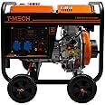 Portable Diesel Generator Open Frame 2kVA 230V 6HP 3.8kW 5 in 1 Digital Display Single Phase Manual Start Emergency Power AC DC Output Powder Coated Steel 12.5L Fuel Capacity Wheels Tool Kit & Funnel