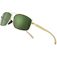 SUNGAIT UV protection Ultra Lightweight Rectangular Polarized Sunglasses