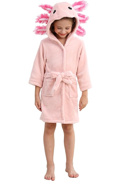 Kids Axolotl Costume Jumpsuit - Blue Hooded Zip-Up Pajama For Halloween & Cosplay Parties