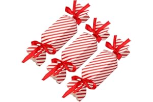 Feelava Christmas Candy Boxes 50 Pcs DIY Party Favor Gift Boxes for Xmas Cupcake Sweets Dessert Cookie Kids Party Favor Bag Wedding Gifts Wrap Bag