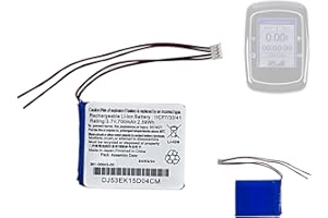 HIGHAKKU Batteria di ricambio 361-00043-00 compatibile con Gar-min 010-01626-02, 4RL58983, Edge 200, Edge 205, Edge 500, Edge 520, Edge 820, Edge Explore 820