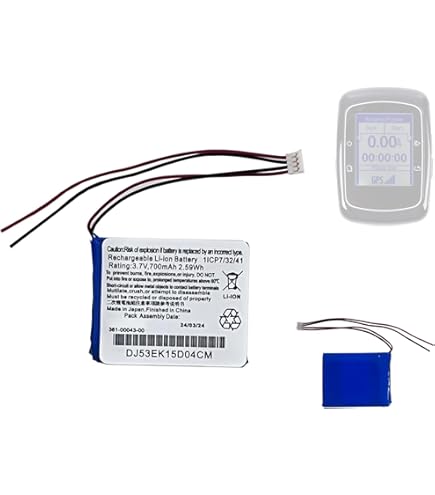 Batterie De Rechange 361-00043-00 Pour Garmin Edge 820, 520, 500, Etc. - 700 MAh, 3,7V - Compatible GPS Cyclisme