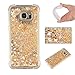 Produktbild Docrax [Samsung Galaxy S7 Edge]/G935 Handy Hülle Stoßfest Glitzer Flüssig, Handyhülle Silikon Stoßfest Kratzfest Schutzhülle Bumper Case für Samsung Galaxy S7Edge - DOYBO42804 Gold