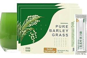 AEMMBON Naveta Barley Grass Powder 100% Pure & Organic, Naveta Barley Grass Powder Organic, Naveta Barley Powder (3 Box/60 Bag)