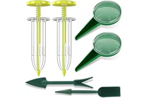XIABYAYU Aussaat Samenspender, 6 Stück Samenspender Set, Mini Sämaschine Garten, Saatgutspender, Aussaathilfe Samen, Seed Dispenser, Einpflanzhilfe für Saatgut, Gemüse und Blumen