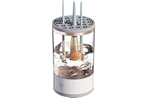 ONLYNERY Nettoyeur Pinceau Maquillage, Nettoyant Électrique pour Pinceaux de Maquillage de Beauté, nettoyeur de pinceaux de maquillage, Automatiques Nettoyez Nettoyeur et Sécheur de Pinceaux de Maquillage