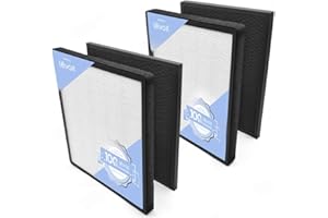 LEVOIT LV-PUR131 Lot de 2 filtres de rechange pour purificateur d'air HEPA et charbon actif LV-PUR131-RF