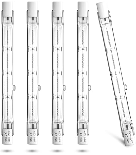 VINBE Lampadina Alogena R7S 78mm T3 100W 1000lm Bianco Caldo 2700K Tipo