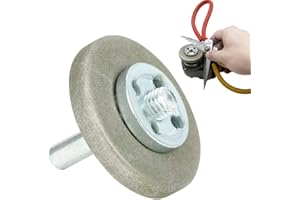 ATYHAO 5,6 cm de diámetro de la muela abrasiva de alta dureza Piedra de afilar Herramienta de trabajo en el hogar para herramienta de cepillado Taladro Tijera(B)