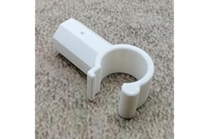 ULEIVA Gancio di ricambio per lucernario, bianco, compatibile con asta telescopica Velux, apertura finestra, asta di comando, gancio per asta (bianco)