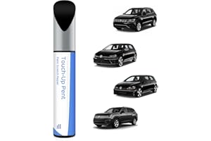 PARTS4EV Stylo de retouche LC9X/2T - Noir perlé profond - Compatible avec VW/Volkswagen - Correspondance exacte des éclats et des rayures